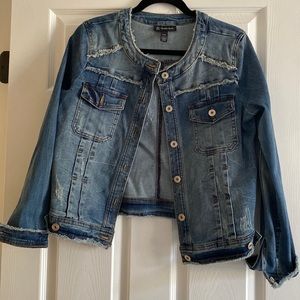 INC jean jacket size large